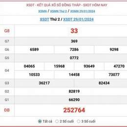 xổ số đài đồng tháp 1 đài