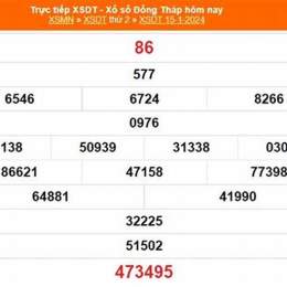 xổ số đài đồng tháp ngày 15 tháng 12