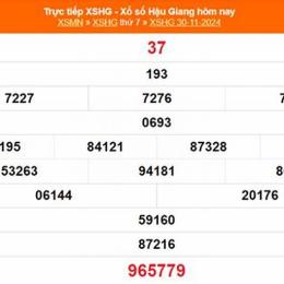 xổ số đài hậu giang ngày 4 tháng 7