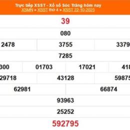 xổ số đài sóc trăng ngày 22 tháng 10