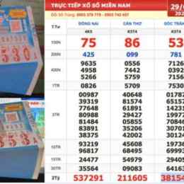xổ số đài sóc trăng ngày 29 tháng 04