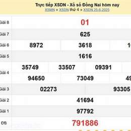 xổ số đồng nai ngày 29 tháng 04 năm 2016