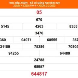 xổ số đồng nai ngày mùng 5 tháng 8 năm 2026