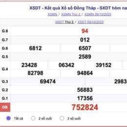 xổ số đồng tháp ngày 9