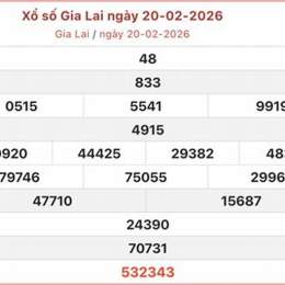 xổ số gia lai 20/2