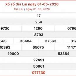 xổ số gia lai 8/5/2026