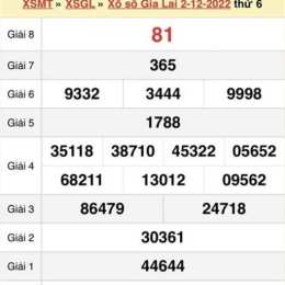 xổ số gia lai hàng tuần thứ sáu