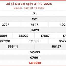 xổ số gia lai ngày 31 10