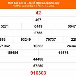xổ số hậu giang ngày 01 tháng 01