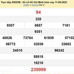 xổ số hồ chí minh 29 tháng 11 năm 2025