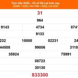 xổ số kiến thiết đà lạt ngày 7 tháng 6 năm 2026