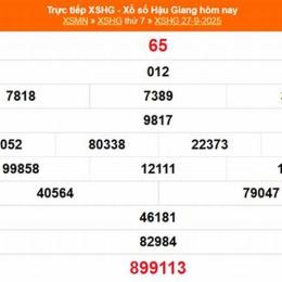 xổ số kiến thiết hậu giang 27 tháng 6
