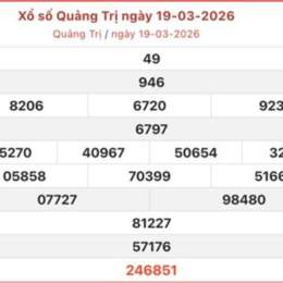 xổ số kiến thiết quảng trị ngày 19 tháng 03