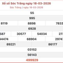 xổ số kiến thiết sóc trăng 18 tháng 2