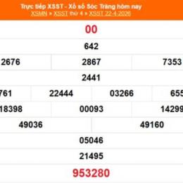 xổ số kiến thiết sóc trăng 20 tháng 5