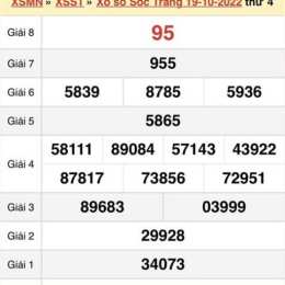 xổ số kiến thiết sóc trăng 26 tháng 8