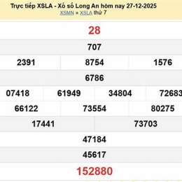 xổ số long an ngày 27 tháng 6 năm 2006