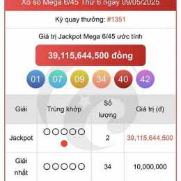 xổ số mega ngày 14 tháng 6