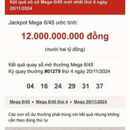 xổ số mega ngày 20 tháng 5