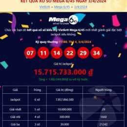 xổ số mega ngày 3 tháng 7