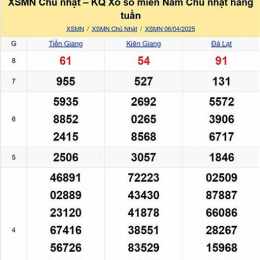 xổ số miền nam chủ nhật 60 ngày
