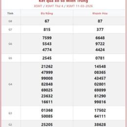 xổ số miền trung thứ hai thứ ba tuần trước