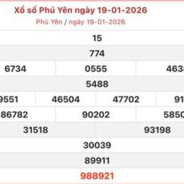 xổ số phú yên ngày 19