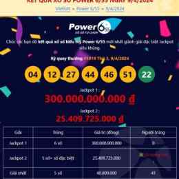 xổ số power ngày 4 tháng 8