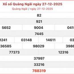 xổ số quảng ngãi ngày 27