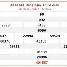 xổ số soc trăng 24 12