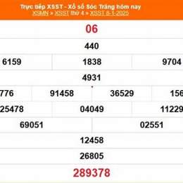 xổ số sóc trăng ngày 15 tháng 7 năm 2006