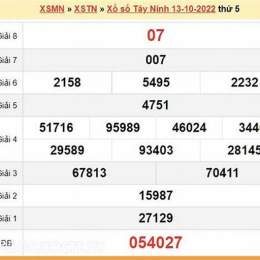 xo so tay ninh 13 8