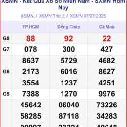 xổ số thứ hai ba đài miền nam