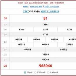 xổ số thử kon tum hôm nay