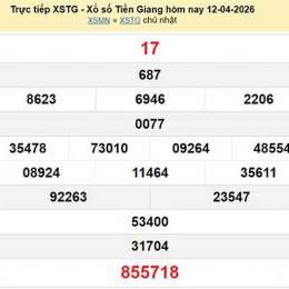 xổ số tiền giang 12 tháng