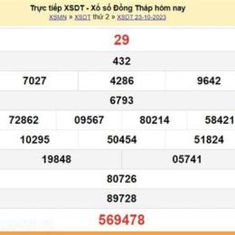 xổ số trực tiếp đồng tháp hôm nay