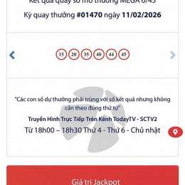 xổ số vietlott ngày 15 tháng 11 năm 2025