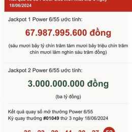 xổ số vietlott ngày 18 tháng 6 năm 2026