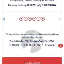xổ số vietlott ngày 20 tháng 11 năm 2025