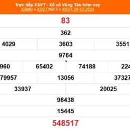 xổ số vũng tàu 24/2