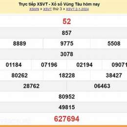 xổ số vũng tàu ngày 9