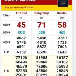 xổ số xổ số miền nam hàng tuần